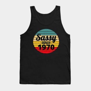 Sassy Since 1970 Tank Top